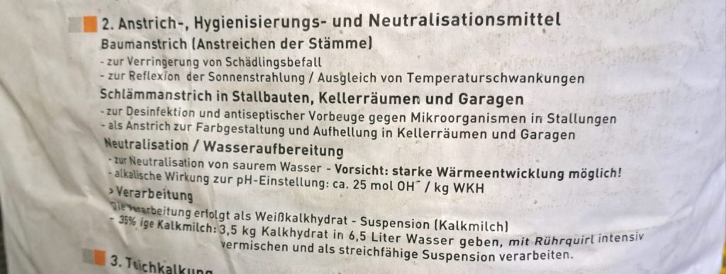 Wozu kann man Kalk so nutzen