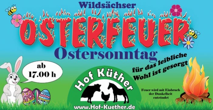 Osterfeuer Hof Küther